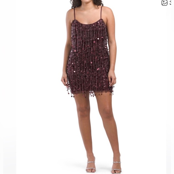 LV Foster beaded cocktail minidress size 10 new with tags - Picture 2 of 6